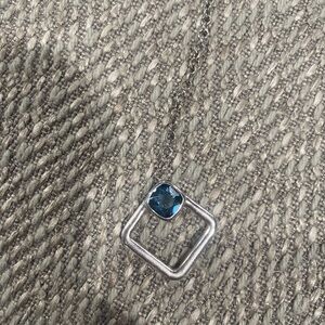 Lisa robin blue topaz sterling silver necklace